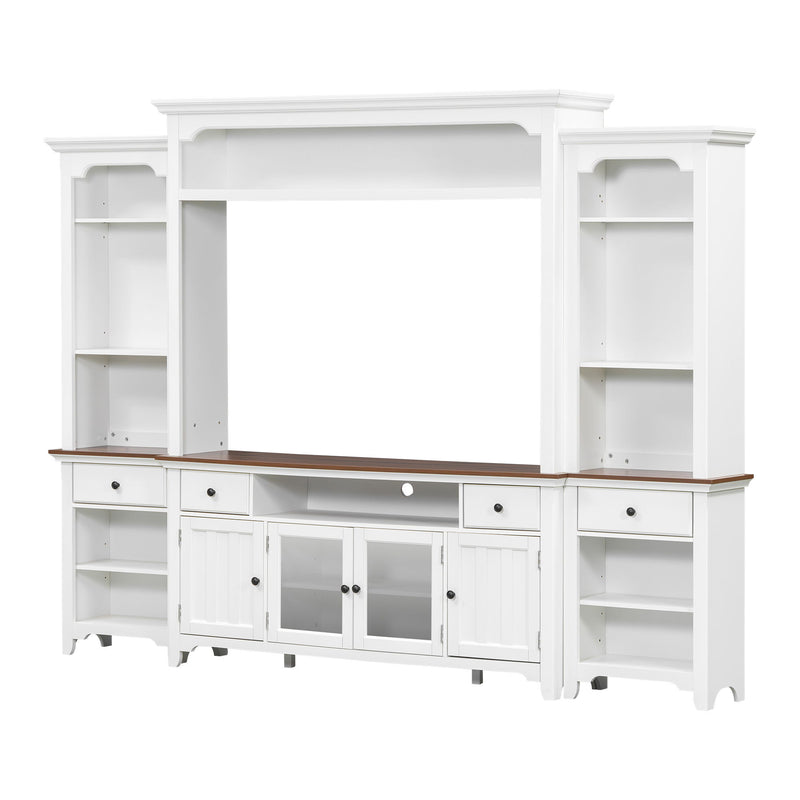 Extra Large TV Stand, Entertainment Center With Storage Cabinets