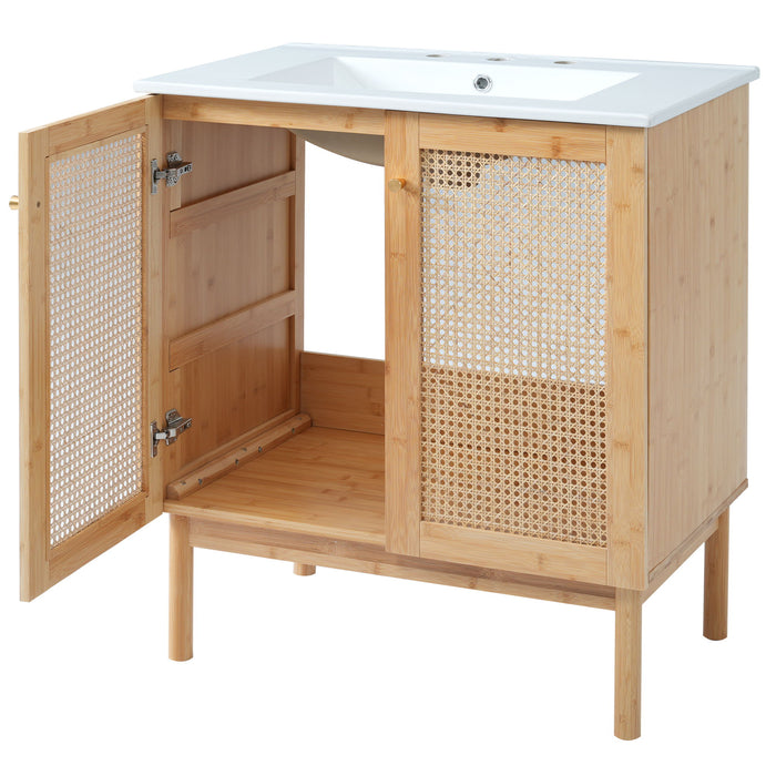 Bathroom Vanity Cabinet With Doors, Soft Close Design