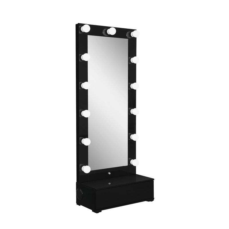 Elisa - Narrow Tall Mirror With Speaker And Drawer