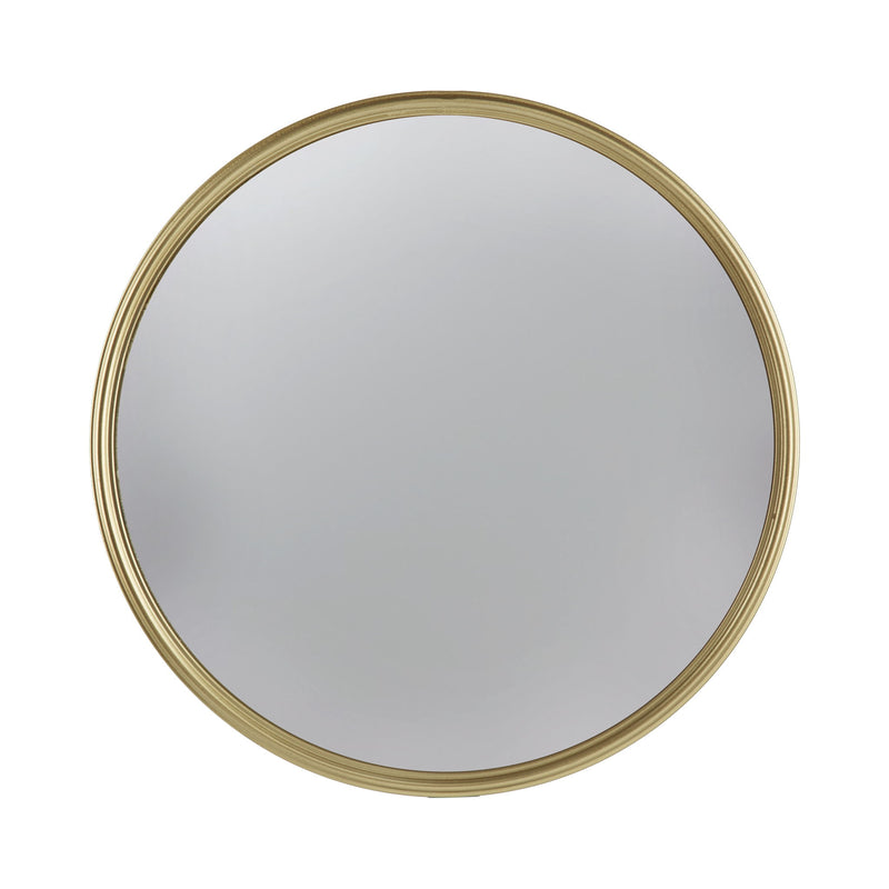 Round Mirror, Circle Mirror With Iron Frame For Living Room Bedroom Vanity Entryway Hallway