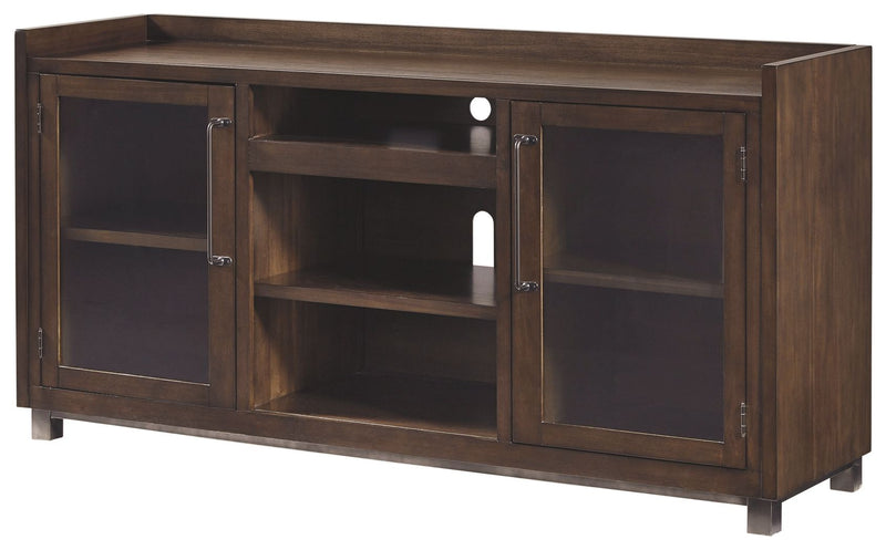Starmore - XL TV Stand w/Fireplace Option - Brown