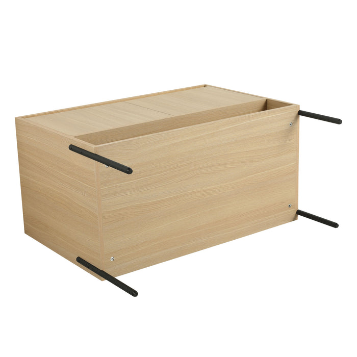 Modern Bathroom Vanity Combo With Single Resin Sink And Storage Cabinet