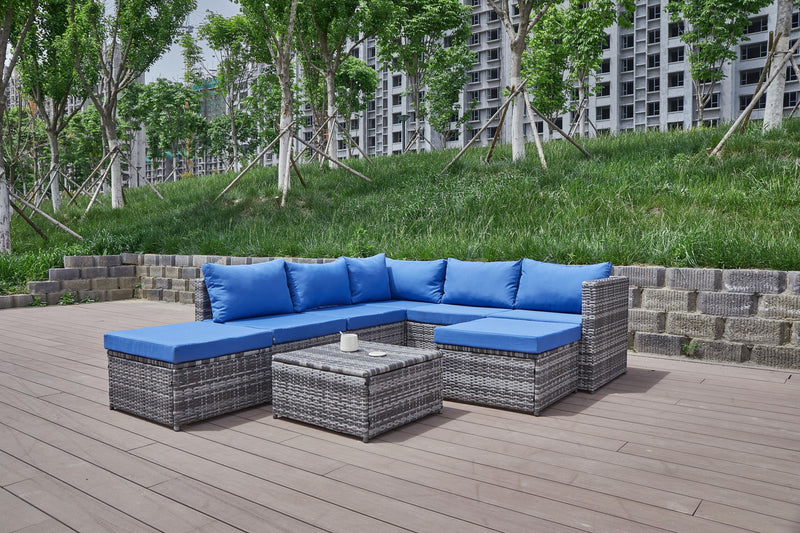 Patio Sofa With Cushions