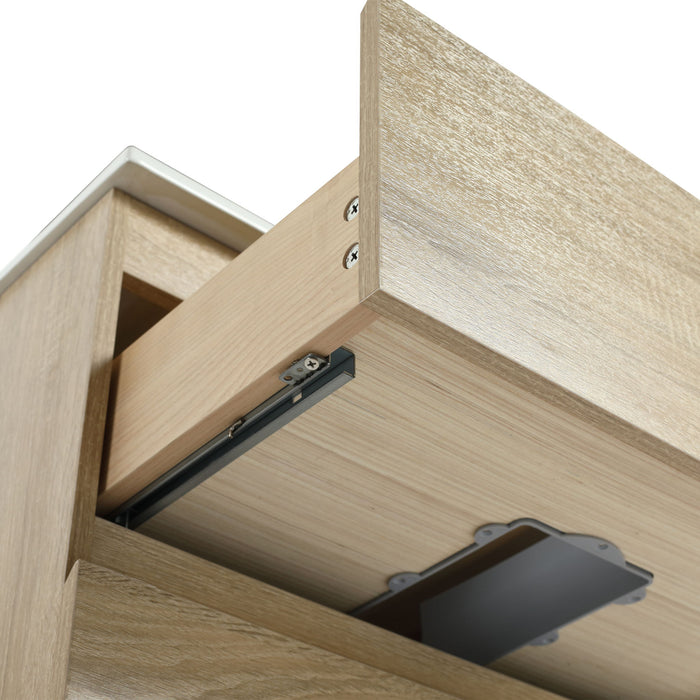 Wall Mounted Bathroom Vanity & Sink, 2 Soft Close Drawers