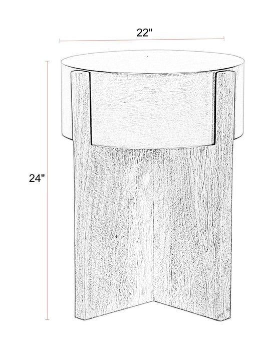 Aspen - 42" Round Cocktail Table With 2 End Tables - Barton Bronze