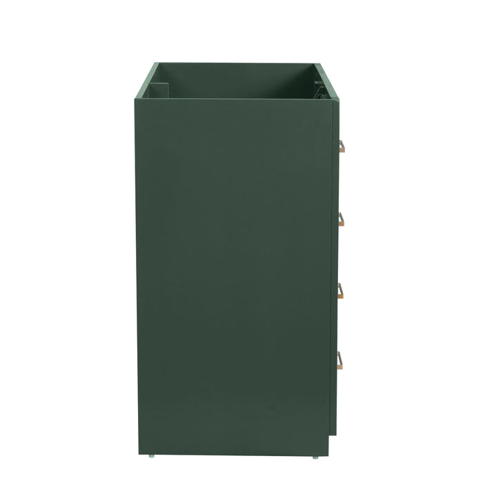 Retro Style Bathroom Vanity With 3 Drawers & Soft-Closing Doors