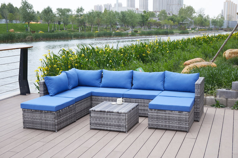 Patio Sofa With Cushions