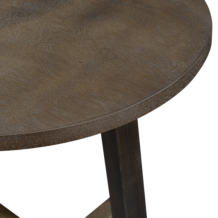 Industrial - 3 Piece Occasional Table Set - Brown