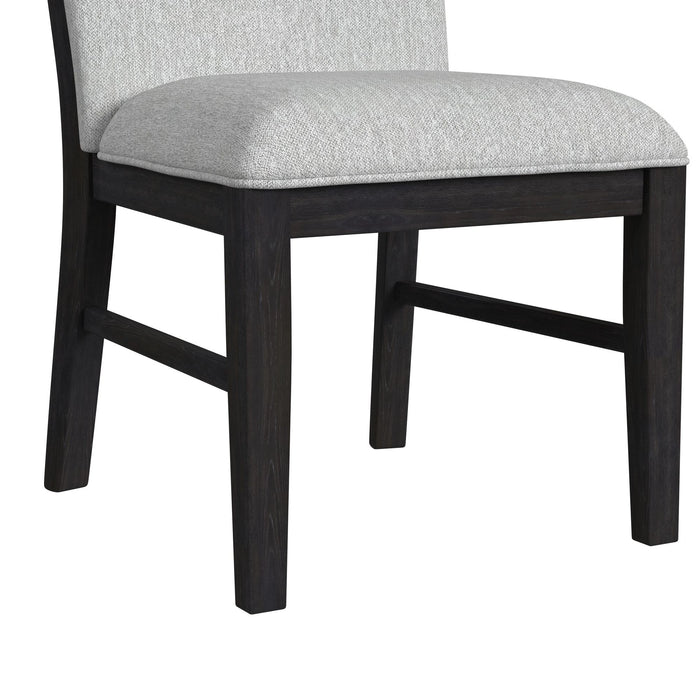 Transcend Side Chair with Light Grey Fabric in Charcoal (2 Per Carton)