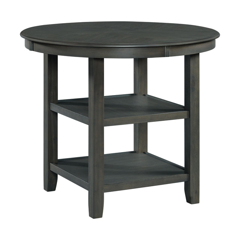 Amherst - Counter Table With Wood Leg - Gray Finish