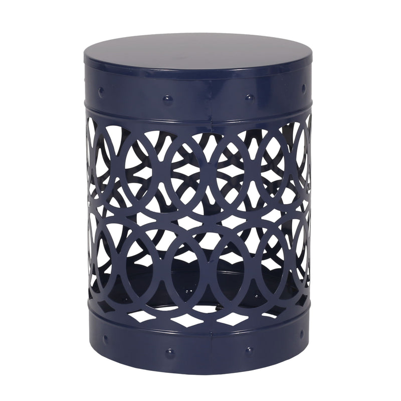 Outdoor Metal Large End Table, Modern Design