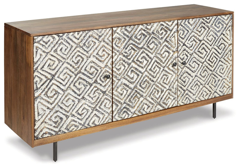 Kerrings - Accent Cabinet - Brown / Black / White