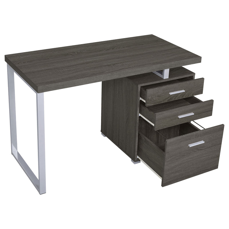 3 Drawer Reversible Office Desk