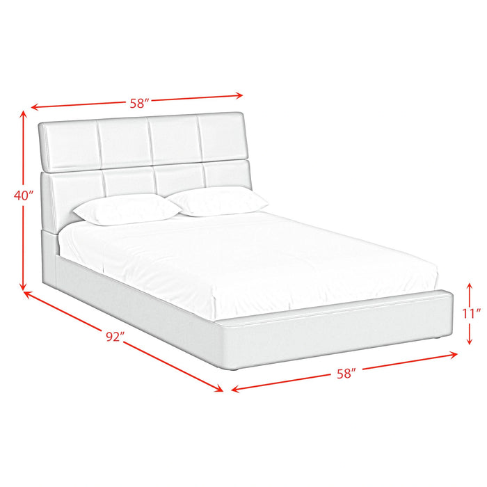 Valari Transformer Bed with Electronic Features in Grey PU
