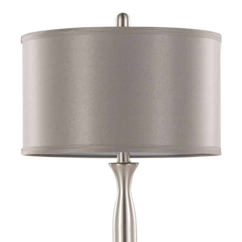 Joan - Contemporary Table Lamp (Set of 2) - Brushed Nickel