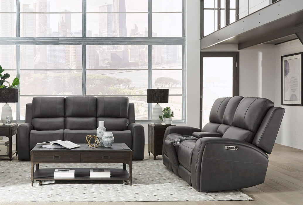 Belmont - Power Zero Gravity Tilt Console Loveseat P3