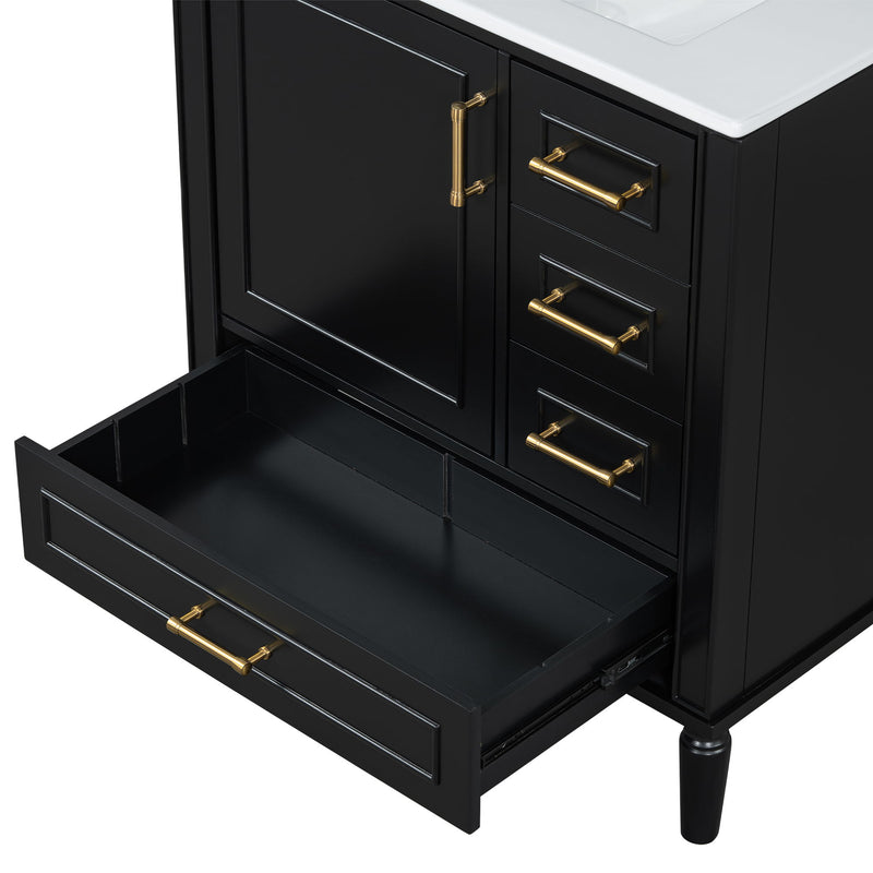 Traditional Bathroom Vanity Set With Soft Close Doors
