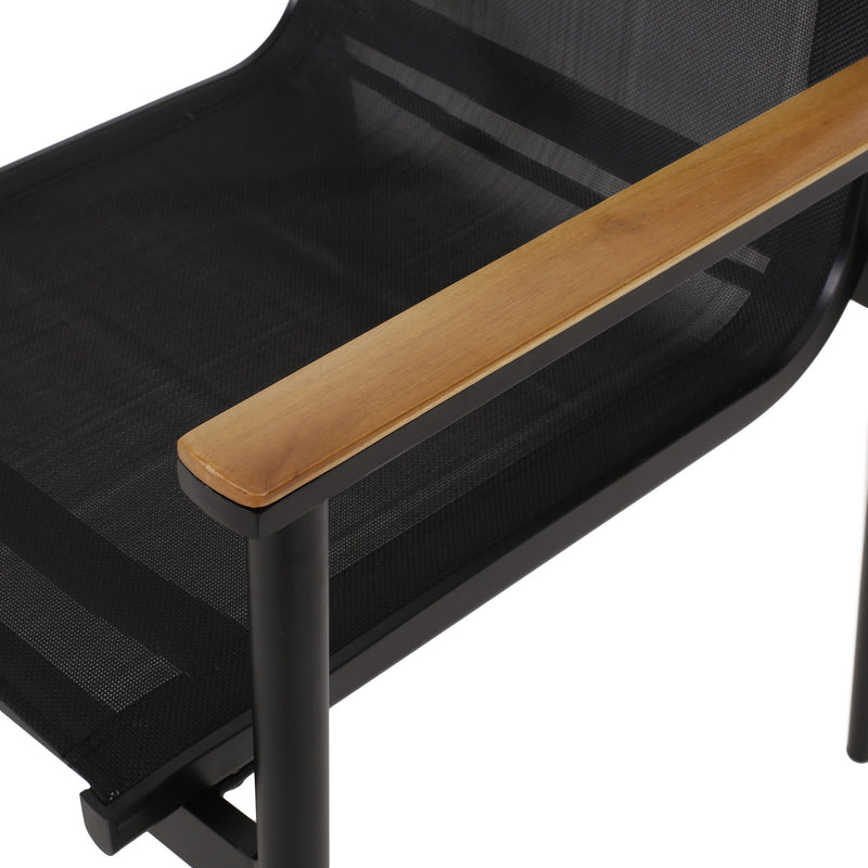 Barrister - Dining Chair (Set of 2) - Black / Natural