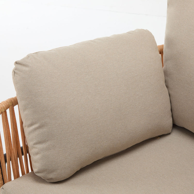 Rope Lounge Chair With Cushions For Modern Spaces