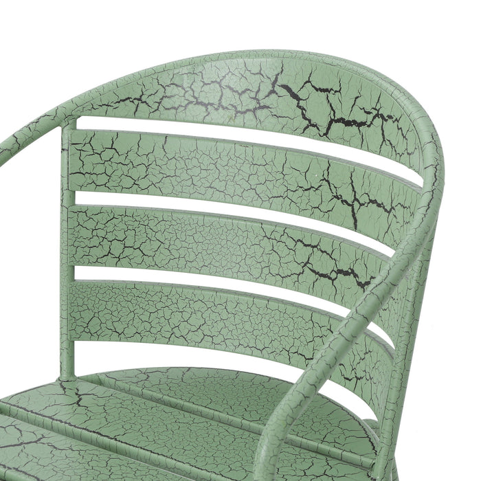 3 Piece Elegant Outdoor Bistro Set With 2 Chairs And Oval Table