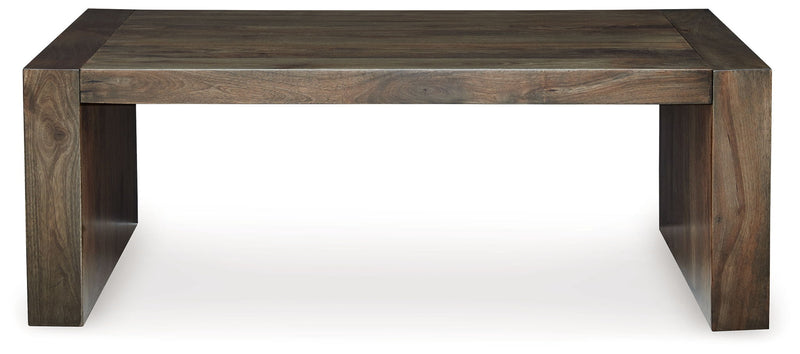 Dreggan - Rectangular Cocktail Table - Brown