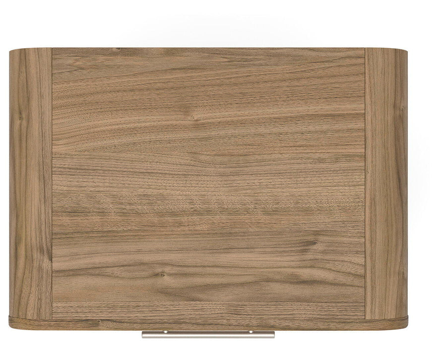 Gramburg - Two Drawer Night Stand - Warm Natural Brown