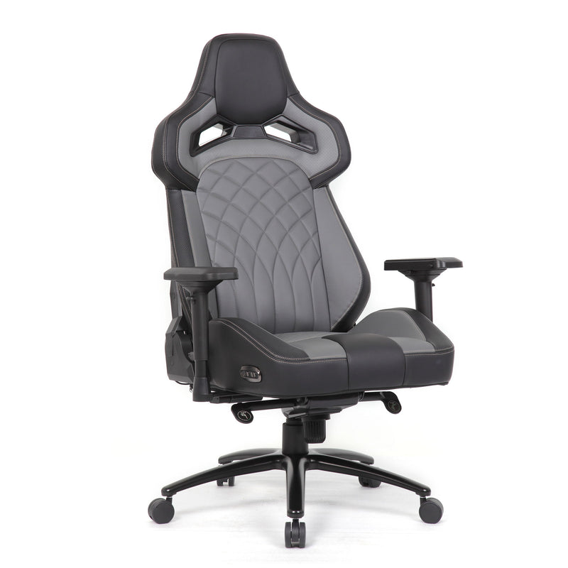 Gaming Chair With 4D Armrests, High Back Office Chair - Black / Gray