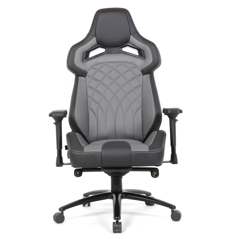 Gaming Chair With 4D Armrests, High Back Office Chair - Black / Gray