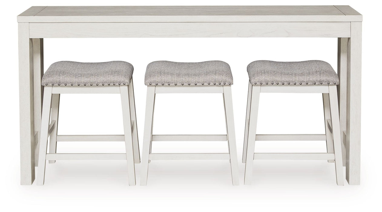 Robbinsdale - Rectangular Dining Room Counter Table Set (Set of 4) - Antique White