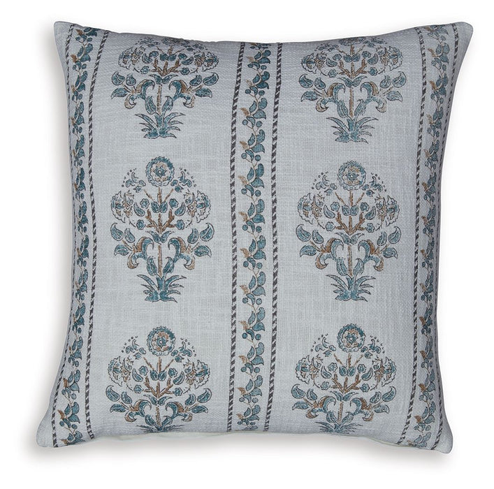 Paulmour - Pillow (Set of 4) - Ivory / Green / Brown