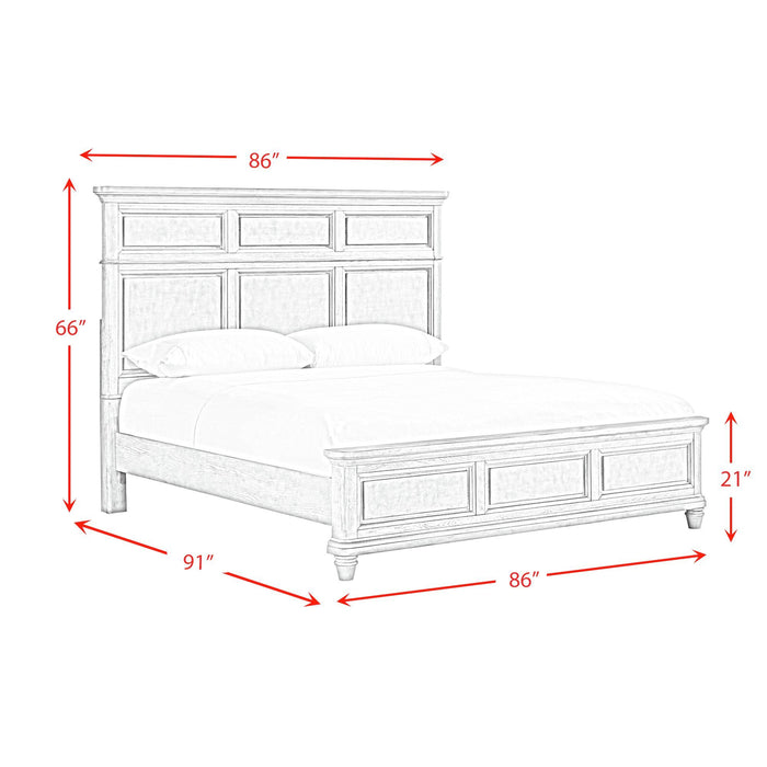 Whit-Ash - Panel Bed