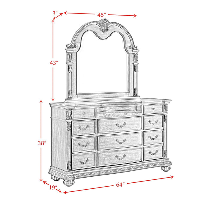 Cadenza - Dresser And Mirror Set - Brown