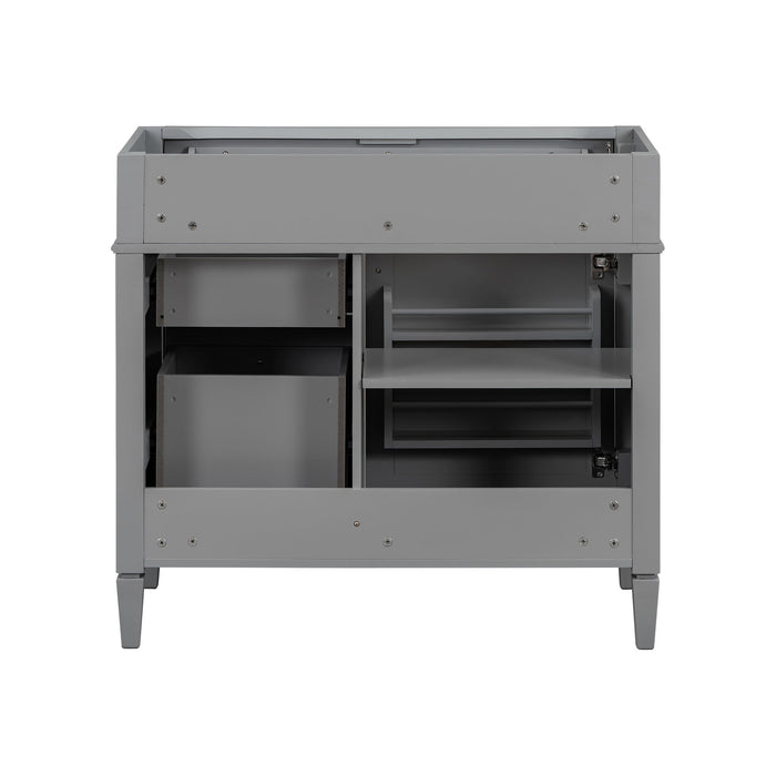 Bathroom Vanity With 2 Drawers And Tip-Out Drawer, Storage Cabinet