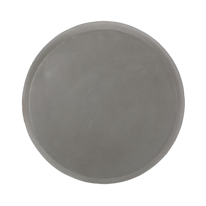 Outdoor Side Table With Cylindrical Shape - White