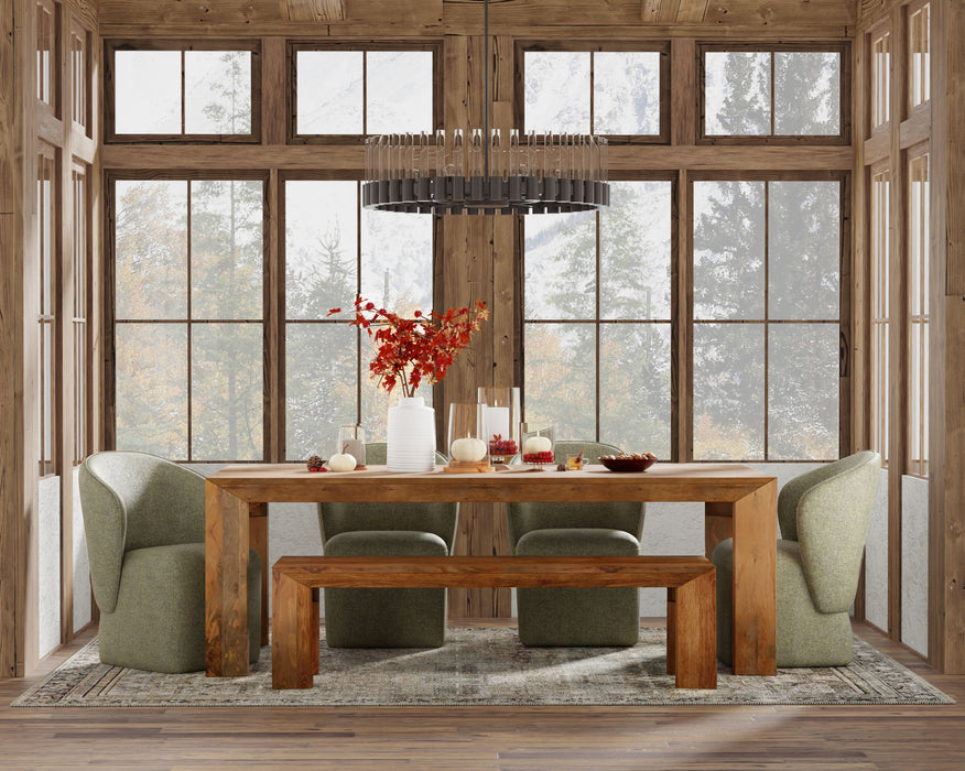 Crossings - Downtown Dining Bench - Amber