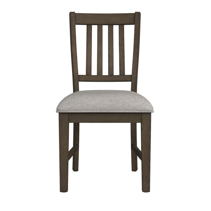 Yellowstone - Dining Side Chair (Set of 2) - Medium Brown / Gray