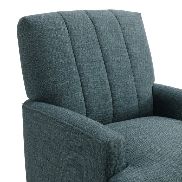 Kiwi Chair with Channel Back in Palmer Teal