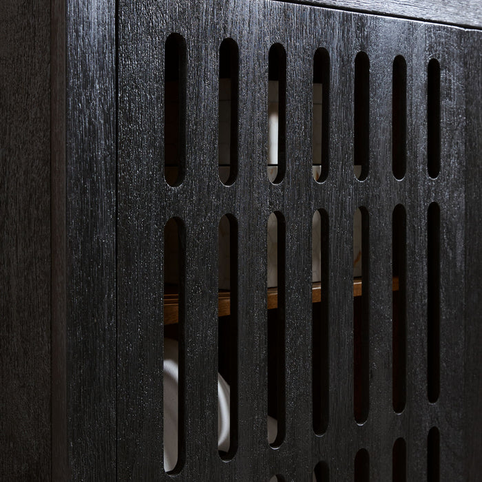 Vallisburg - Accent Cabinet - Black / Natural