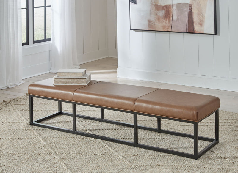 Joston - Accent Bench - Caramel