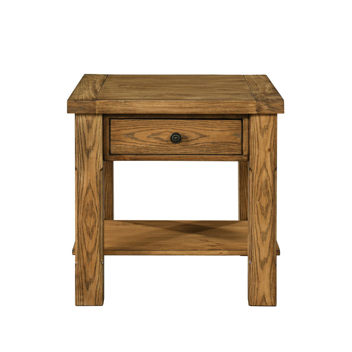 Duncan - 1 Drawer End Table - Walnut