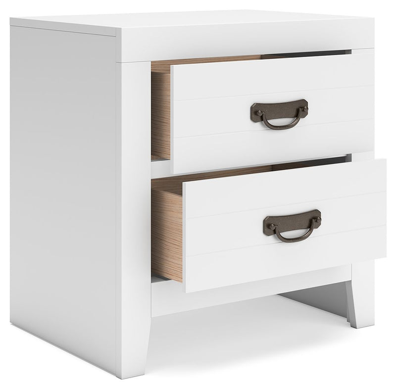 Binterglen - Two Drawer Night Stand - White