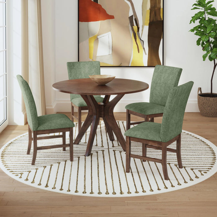 Santa Barbara Dining Side Chair with Fabric in Walnut (2 Per Carton)