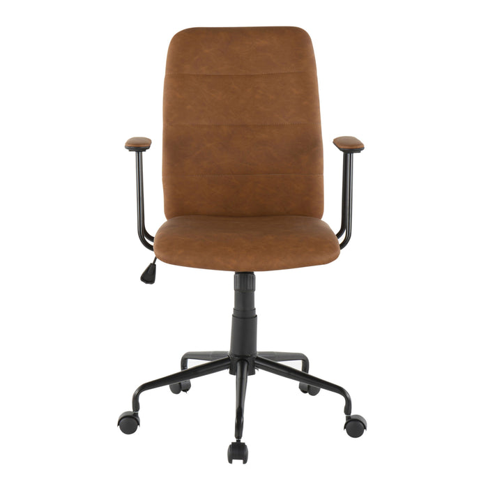 Fredrick - Contemporary Office Chair - Brown