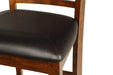 Gia 3 Pc 42" Counter Drop Leaf Table & 2 Chairs-Brown
