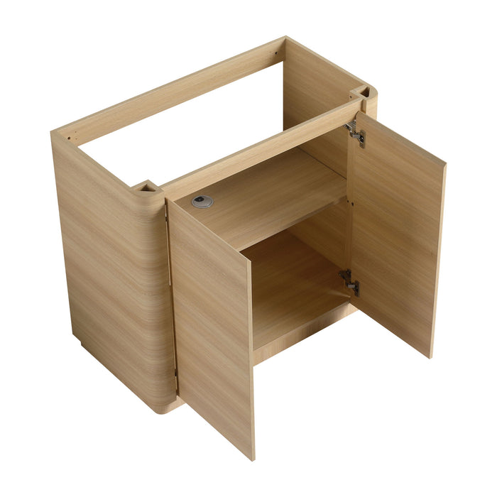 Freestanding Bathroom Vanity With Sink & 2 Soft Close Doors
