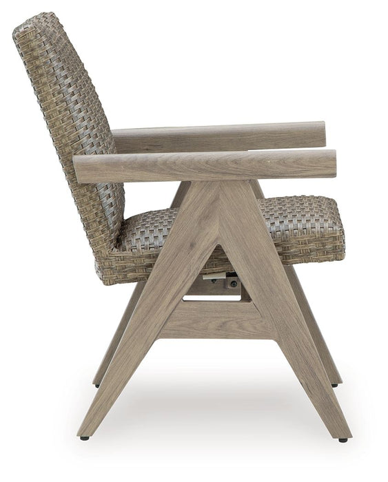 Cliff Trails - Rocking Arm Chair (Set of 2) - Beige