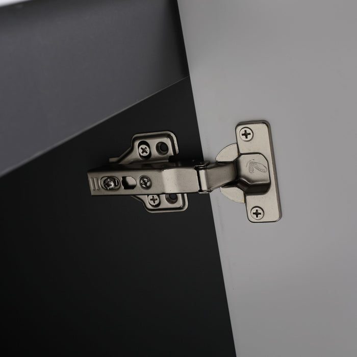 Contemporary Freestanding Bathroom Vanity With Resin Sink & Soft-Close Cabinet Doors