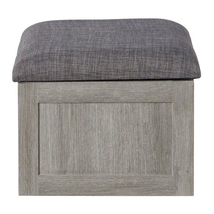 Uster Coffee Table W/Four storage Stools Grey