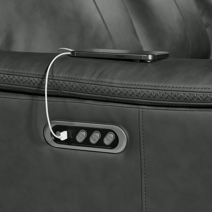 Mustang P3 Loveseat with Console in Aline