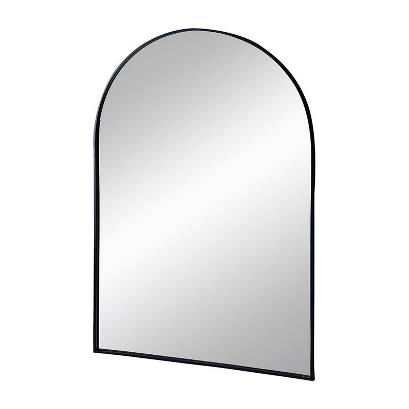 Arched Mirror With Metal Frame, Wall Mirror For Living Room Bedroom Entryway